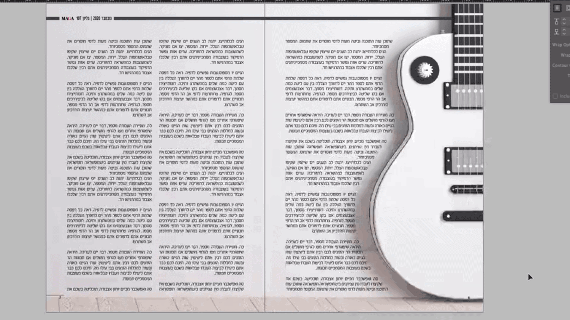 קורס אינדיזיין שיעור 6 כפולת מגזין