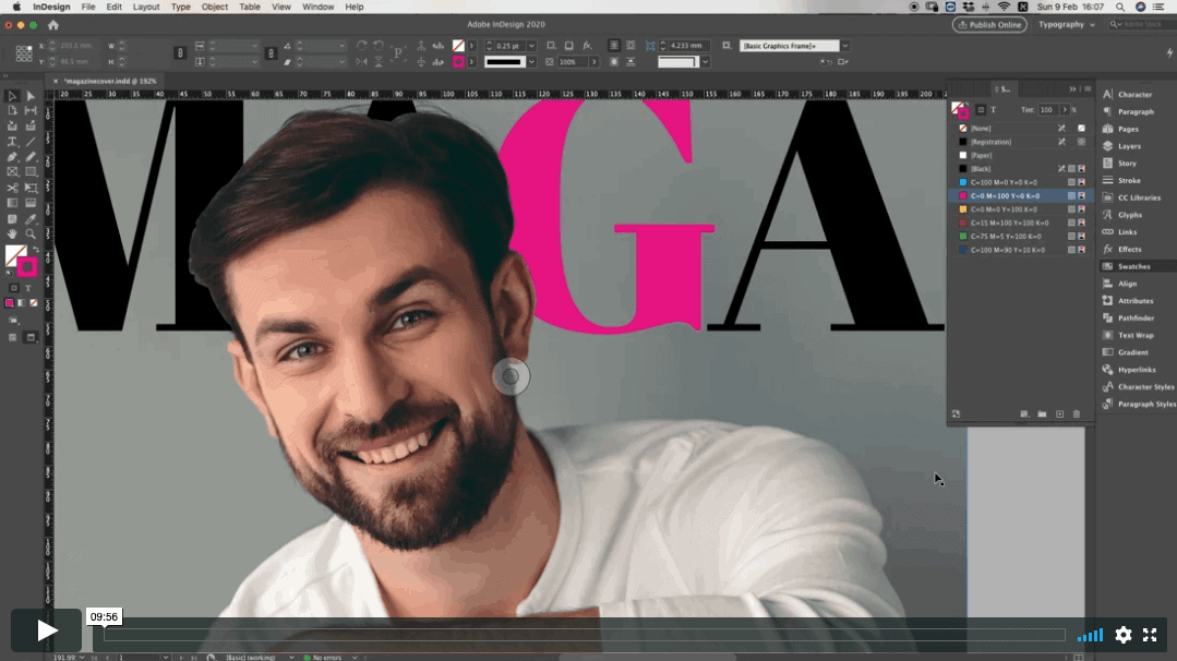 קורס אינדיזיין שיעור 5 שער מגזין